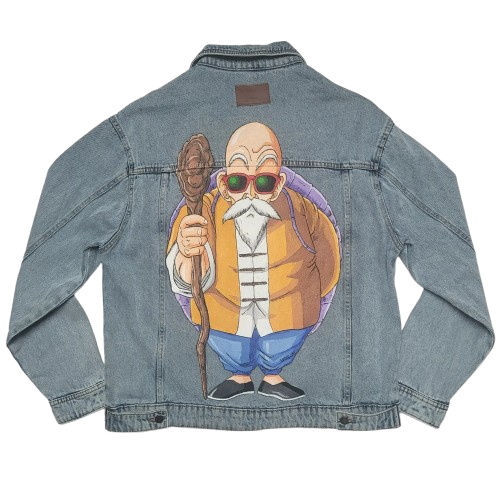 Kurtka jeansowa z motywami anime