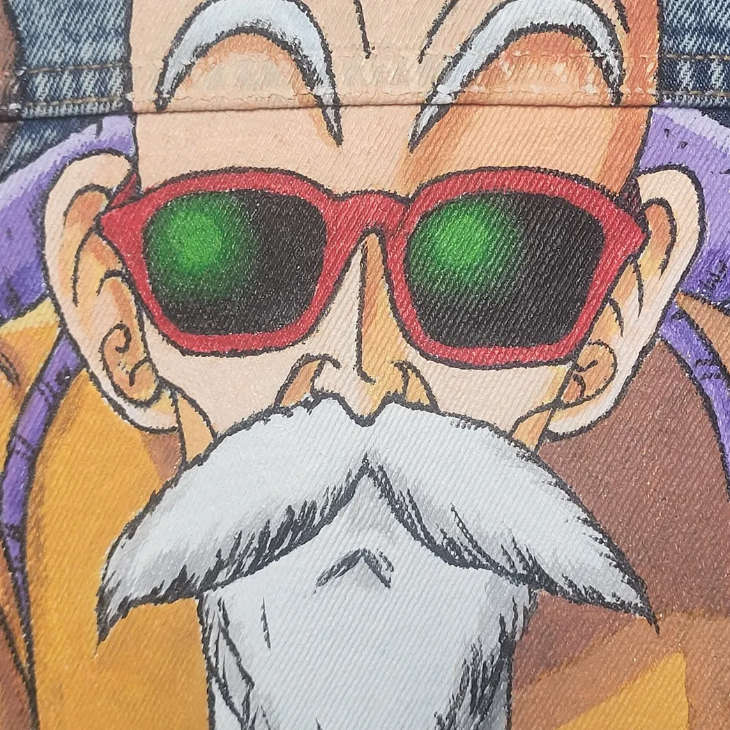 Kurtka jeansowa z motywami anime