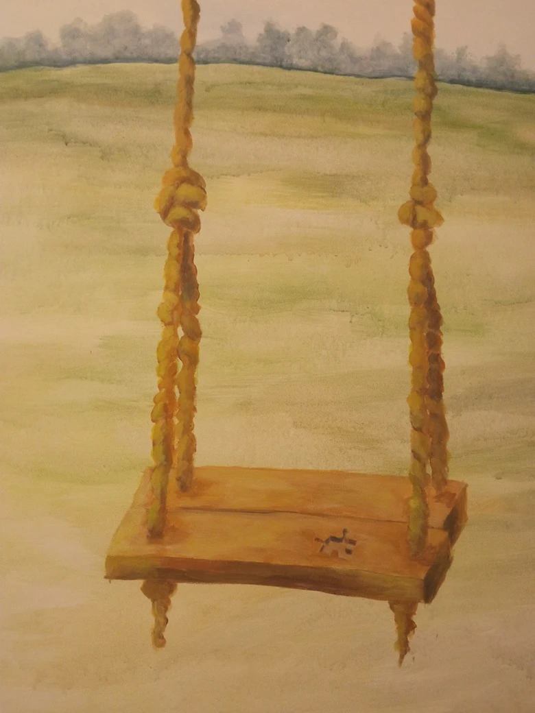 Mural "Drzewo życia z huśtawką"