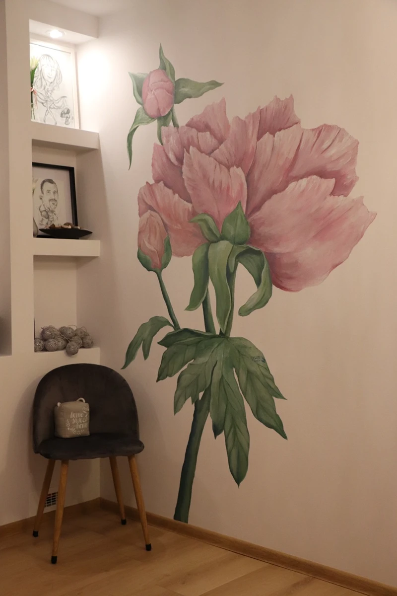 Mural "Jej Wysokość Piwonia"