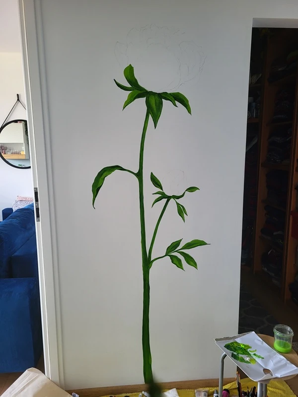 Mural "Jej Wysokość Piwonia"